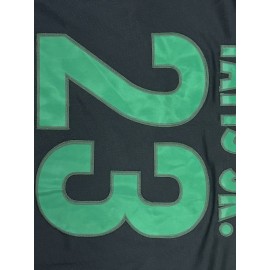 Stitched #23 Black Baseball Jersey Letter Embroidery V Neck Short Sleeve Baseball Shirt, Breathable Button-Up Sports Uniform For Training Competition Party