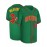 Men's #34 Mexico-Inspired Green Baseball Jersey with Red Letter Embroidery - V-Neck, Short Sleeve, Breathable Polyester, Button-Up Sports Uniform for Training, Competition & Casual Wear