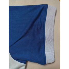 Men's #44 Baseball Jersey - Color Block V-Neck Short Sleeve, Loose Fit Breathable Fabric for Training, Competition & Casual Wear | All-Season Machine Washable Sportswear, Outdoor Activity Apparel, Sporty Vneck Style, Comfortable Sports Clothing