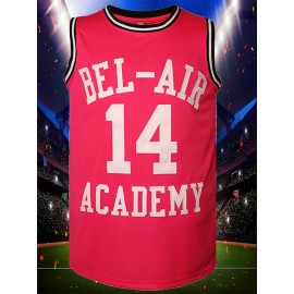 Men'S Basketball Shirt # 14 Pink Basketball Shirt Suitable For Competition Training Team Sports S-XXXL