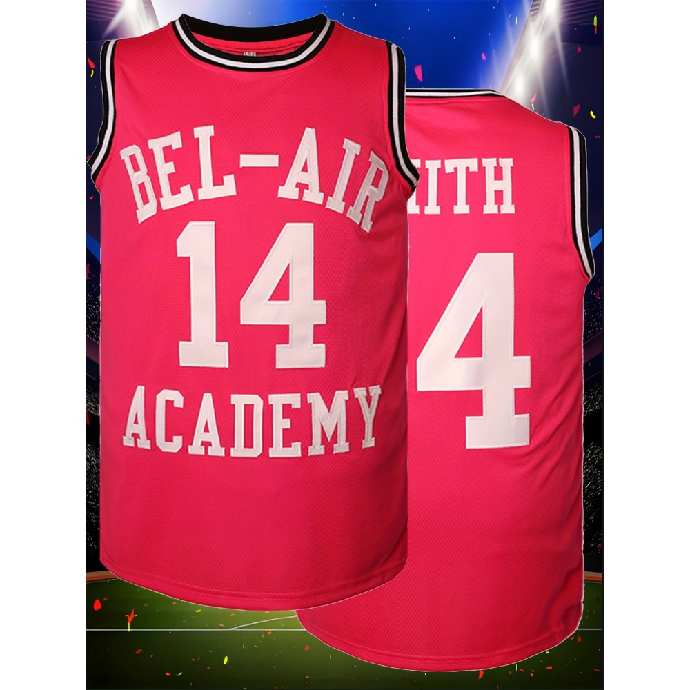 Men'S Basketball Shirt # 14 Pink Basketball Shirt Suitable For Competition Training Team Sports S-XXXL
