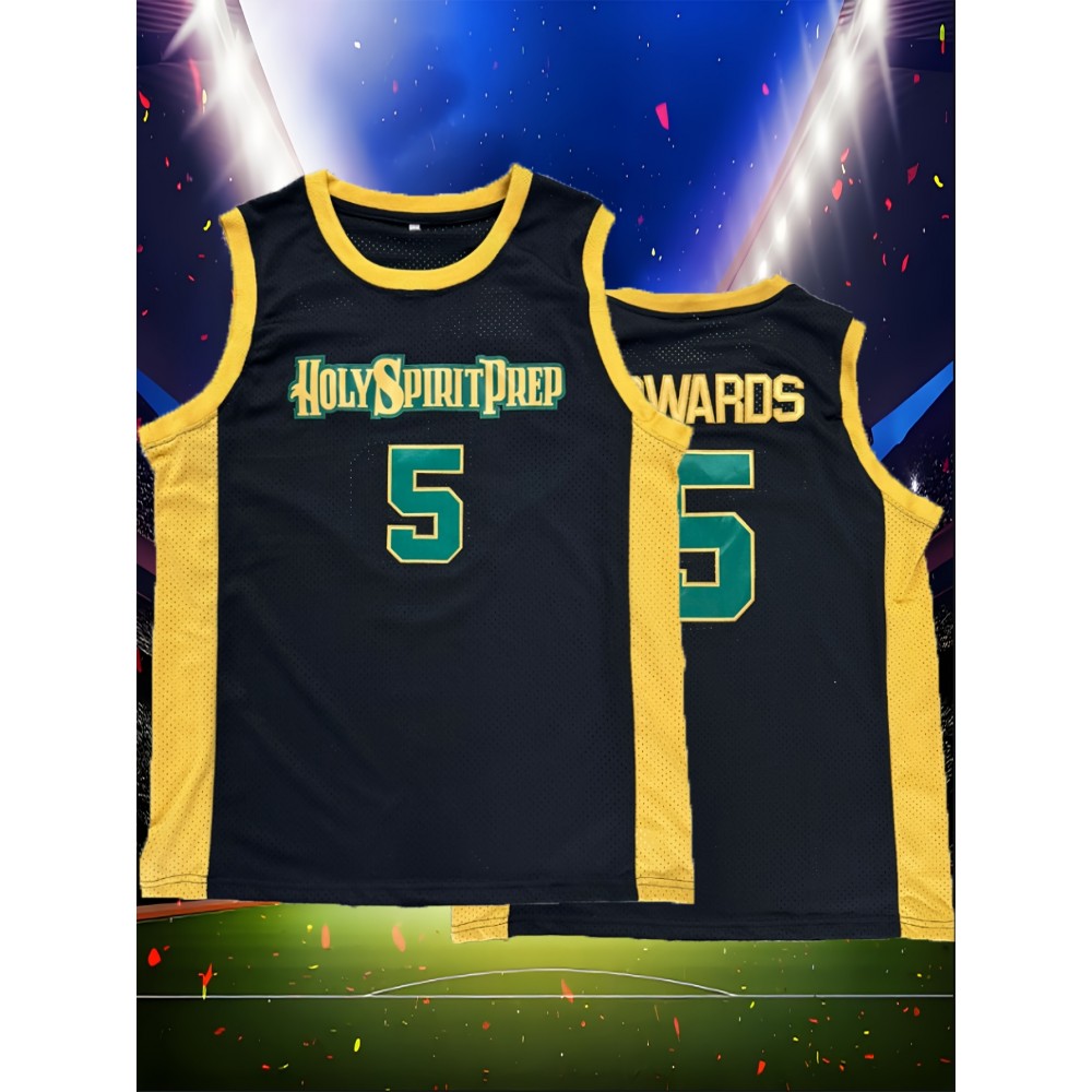 Men'S American Basketball Shirt # 5-5 Black Basketball Shirt S-XXXL