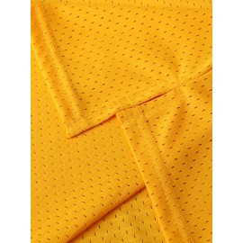 Athletic Appeal, Men's #7 Yellow Basketball Jersey - Retro Style, 