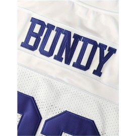 #33 Letter Embroidery Men's Breathable American Football Jersey, Men's V-neck Short Sleeve Sports Shirt For Summer, Outdoor Street