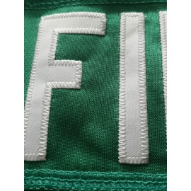 Men's #5 Retro College Football Jersey - Teal Green V-Neck Loose Fit Sweatshirt for Sports, Parties & Casual Wear | All-Season Machine Washable Vintage-Inspired American Football Apparel