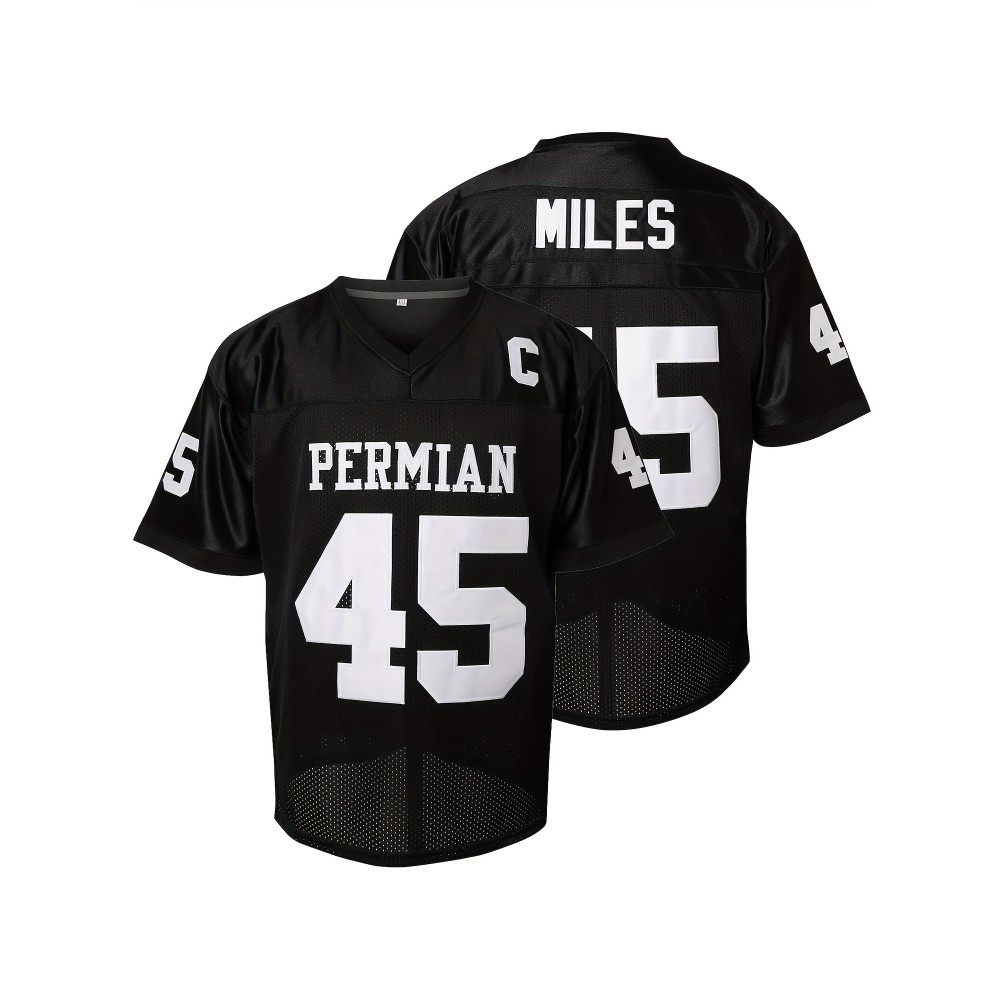 Football Jersey, #45 Stitched Name Number Men's Sports Shirt Polyester Movie Jersey S-3XL