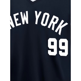 NEW YORK #99 Men's Baseball Jersey - 