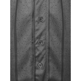 Men's # 12 Grey Striped Baseball Casual Sweatshirt Suitable for Training Competitions S-3XL