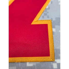 Men's #87 Retro Grey Sports Jersey - Breathable Polyester V-Neck Loose Fit T-Shirt with Camouflage Pattern All-Season Top for Football,, Parties, Streetwear | Machine Washable, Unisex Design for Men & Couples, Sports T Shirt, Party Attire, Detailing