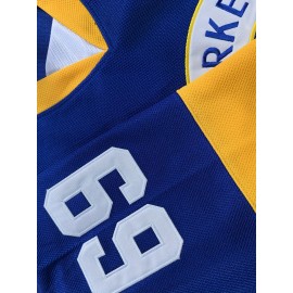 Men'S Embroidered Hockey Jersey - Letterkenny Shamrocks, Shoresy #69, Sports Fan Gear, Polyester V-Neck, All Seasons Wear, Outdoor & Casual, for Parties & Games - Blue