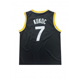 Men's Sleeveless Basketball Tops with Number 7 And JUGOPLASTIKA Letter, Breathable Summer Clothing for Outdoor Sports