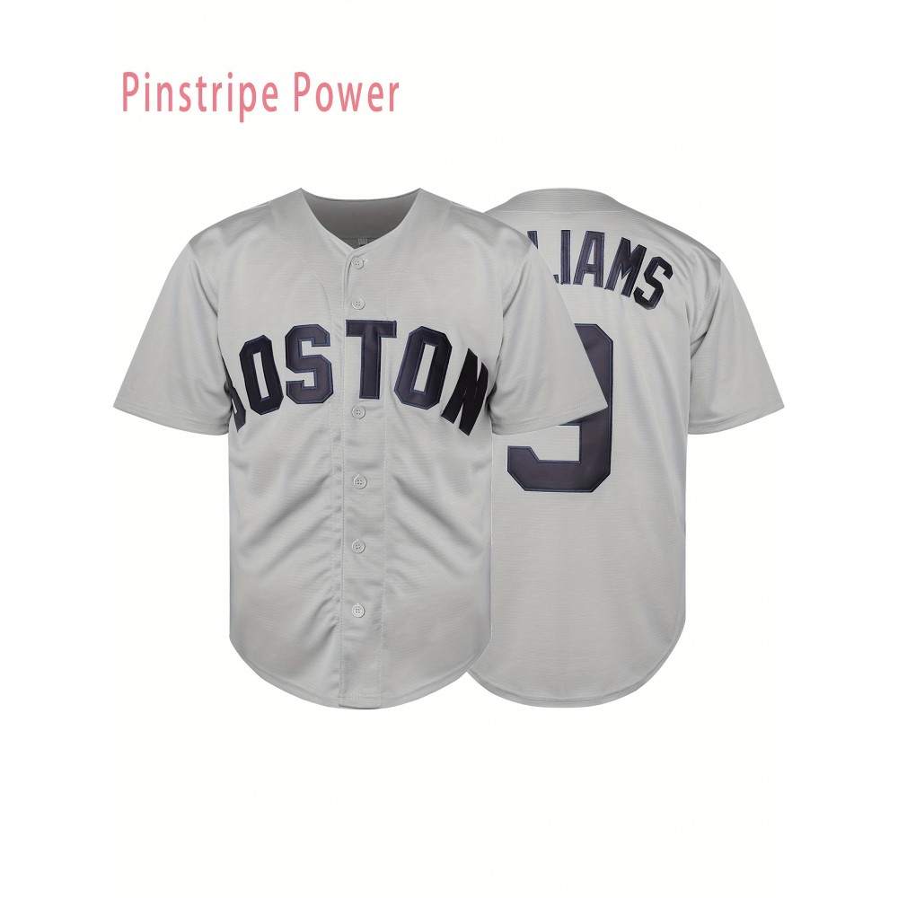 Men'S # 9 Baseball Training Jersey V-neck Sleeveless Sports Shirt Suitable For Sports And Casual Wear S-3XL