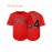 Men'S # 34 Red Baseball Shirt Retro Sports Training And Casual S-3XL Polyester Fiber V-neck Button Design Perfect For Summer Parties And Outdoor Activities