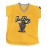 Men's Bad Boy Embroidered Basketball Jersey - Vibrant Yellow V-Neck, Moisture-Wicking & Breathable, Short Sleeve Athletic Top for Sports & Parties