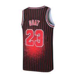 This Jersey Was A Gift For Son'S Birthday Men'S #23 Basketball Jersey, Vintage Embroidery, Breathable Sleeveless Top