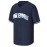 Men's All Stitched #7 Navy Baseball Jersey with Embroidery, V-Neck Short Sleeve, Breathable Polyester Button-Up Sports Shirt for Training, Competition, and Party