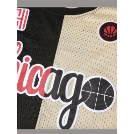 90s Representative Works, 23# Men'S Basketball Jersey, Embroidered Crewneck Breathable Race Training Uniform Jersey