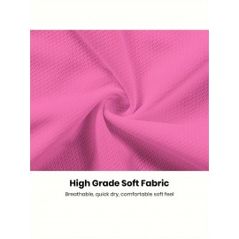 Women's Solid Color Pink Classic Design Baseball Jersey, Moisture Wicking, Breathable And Lightweight, UV Protection, Fade Resistant, Retro Baseball Shirt, Slightly Stretch Breathable Embroidery Button Sports Uniform For Training Party